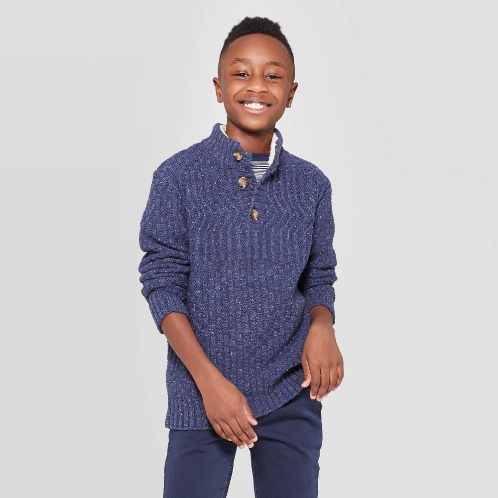 Boys' Long Sleeve Pullover Sweater